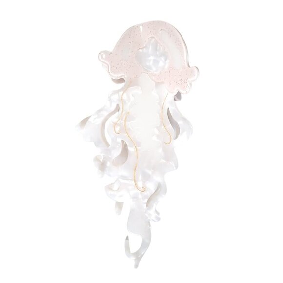 Novelty Ocean Jellyfish Hair Clips Cellulose Acetate Big Claw Accessories for Gi